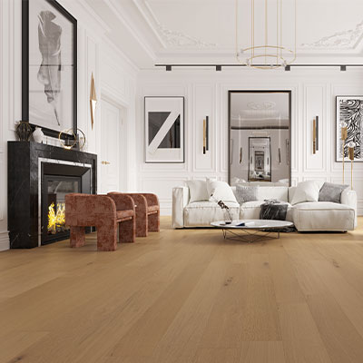 hardwood flooring in living room