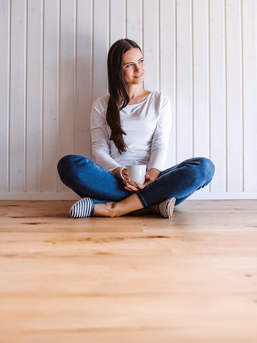 kids playing on hardwood floor